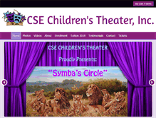 Tablet Screenshot of csetheatercamp.com